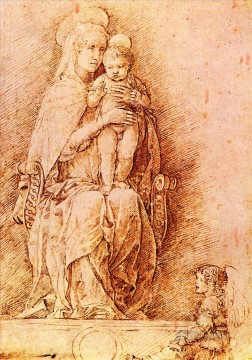 アンドレア・マンテーニャ Painting - 聖母子 ルネサンス画家 アンドレア・マンテーニャ
